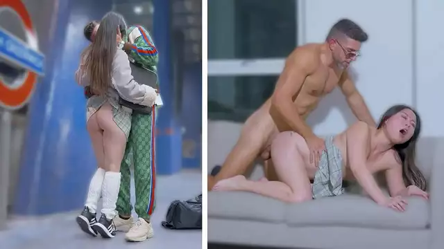 esposa viciosa hace un trio con su marido y con un cono de plastico