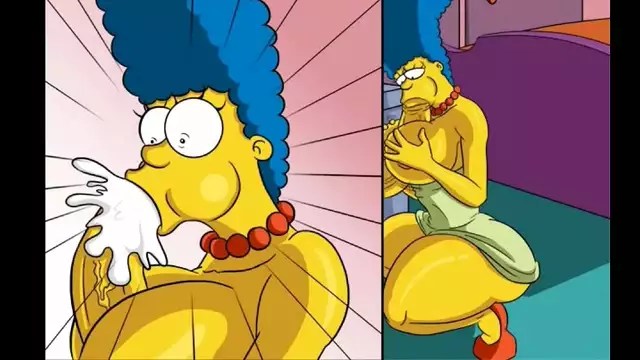 MILF Marge's Hot Holes Get Stuffed with Huge Cocks in Comic Parody