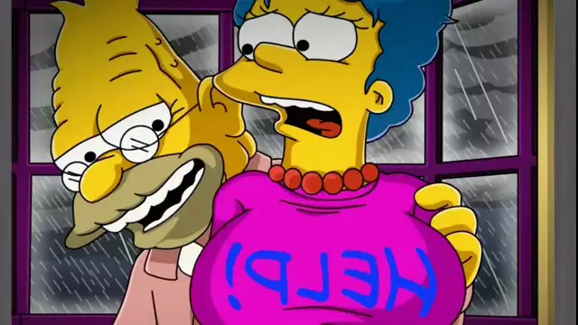 ¡Salvaje madura ama de casa Marge follada por viejo Simpson en ropa reveladora! Hentai Comic y Visual Novel Toons Parodia